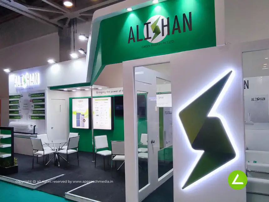 Renewable Energy Exhibition Stall Design at REI Expo Delhi — Alishan 2023 — photo 3