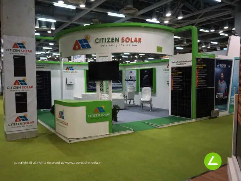 Solar Module Exhibition Stall Design at REI Expo Delhi — Citizen Solar 2023 — photo 2