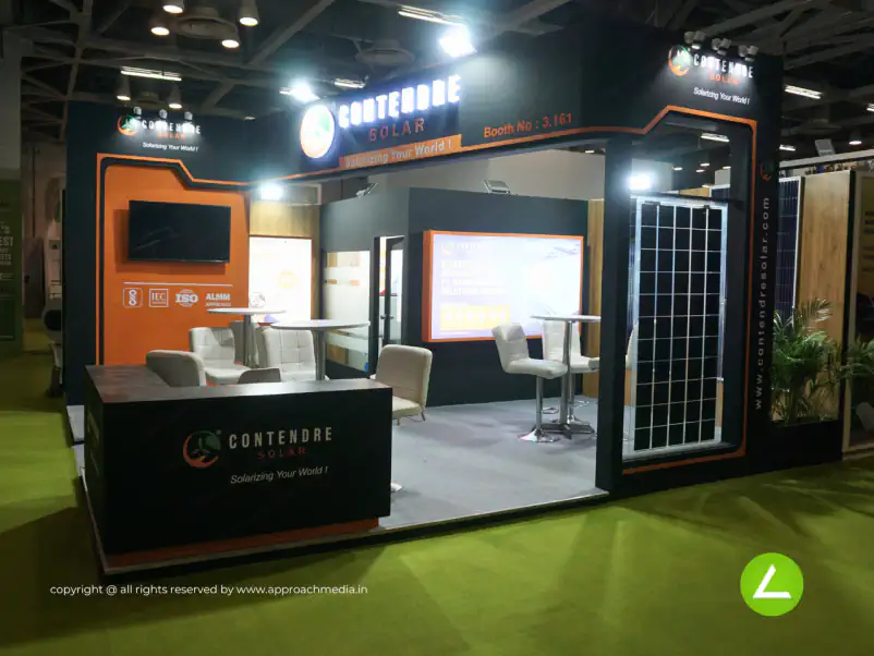 Solar Panel Exhibition Stall Design at REI Expo Delhi — Contendre 2023 — photo 2