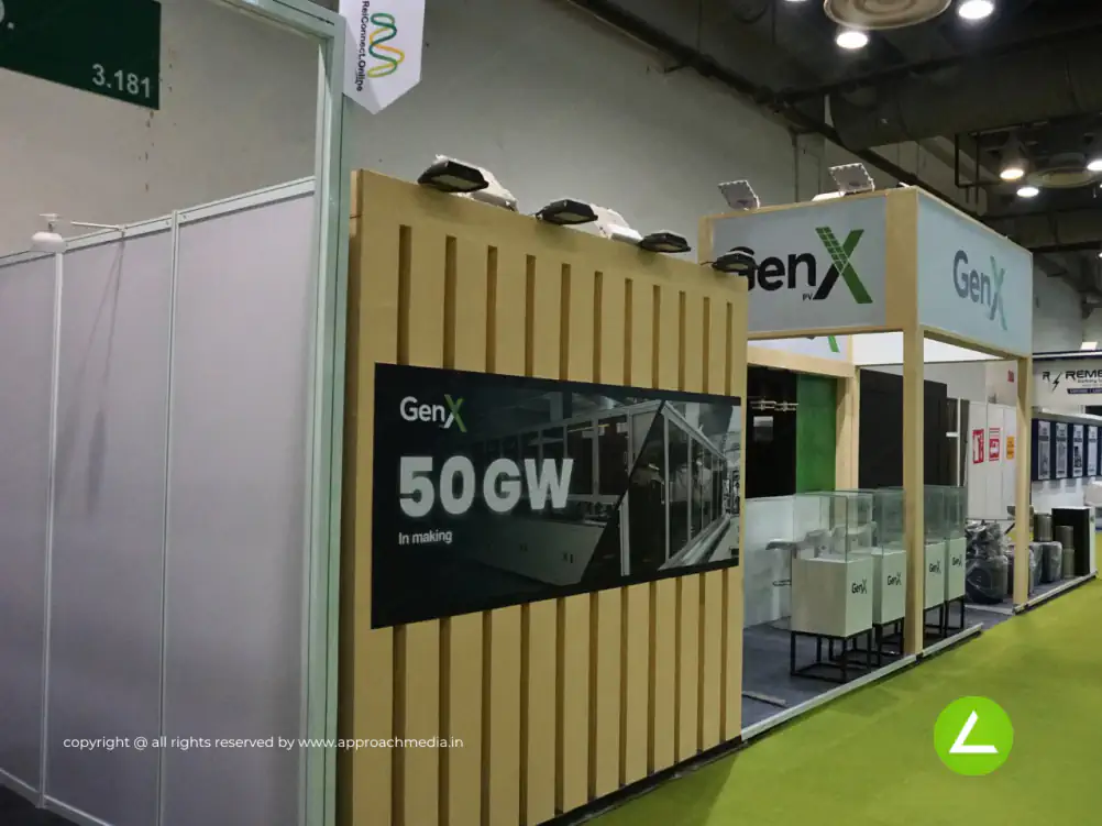 Solar Power Exhibition Stall Design at REI Expo Delhi — GenX 2023 — photo 2