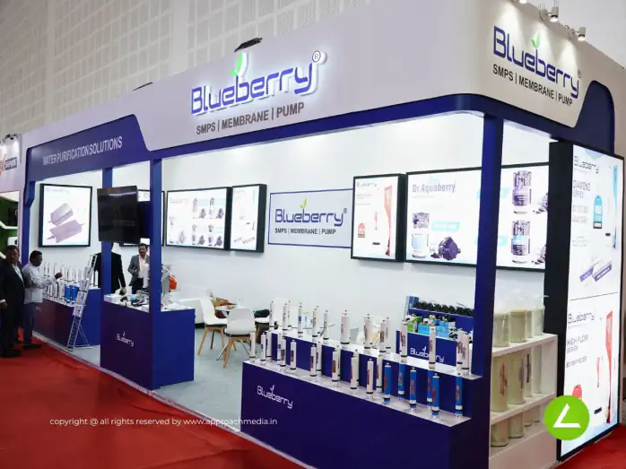 Water Treatment Exhibition Stall Design at Water Expo Chennai — Blueberry 2023 — photo 3