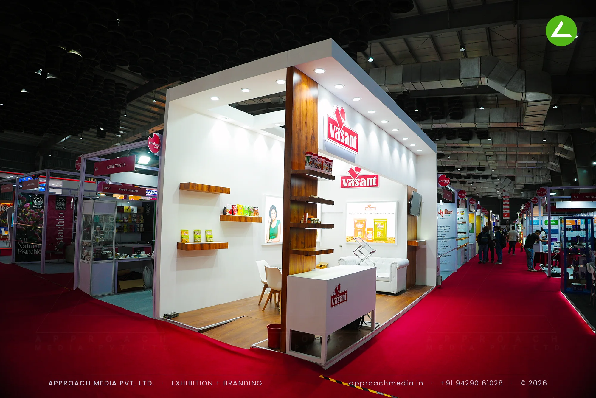 Vasant Spices at AnuFood Mumbai 2023 | 18 sqm Exhibition Stall Design — photo 2