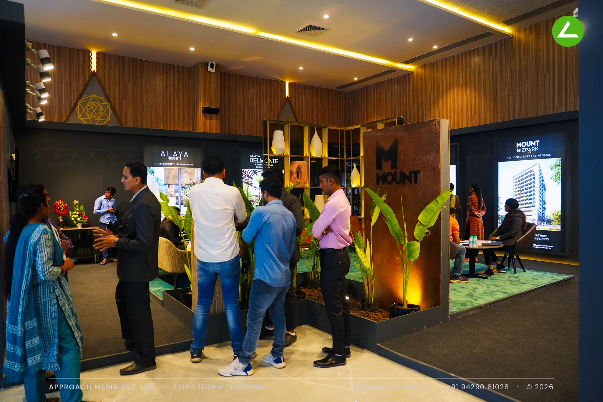 Mount at Divya Bhaskar Property Show Ahmedabad: 27 sqm Single-Side Exhibition Stall Design — photo 2