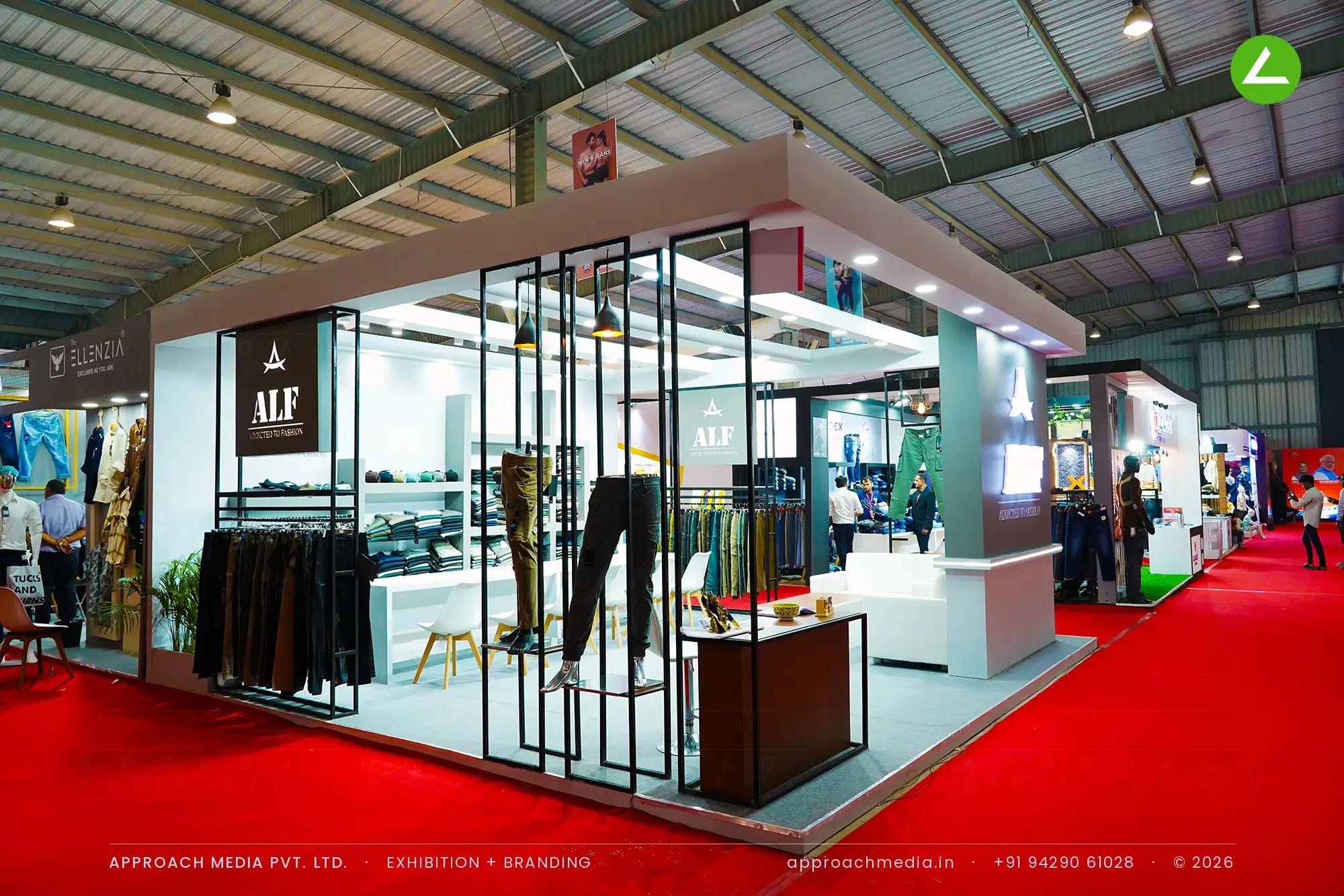 ALF Addicted to Fashion: 36 sqm Exhibition Stall Design at GGMA Garment Fair Gandhinagar — photo 3