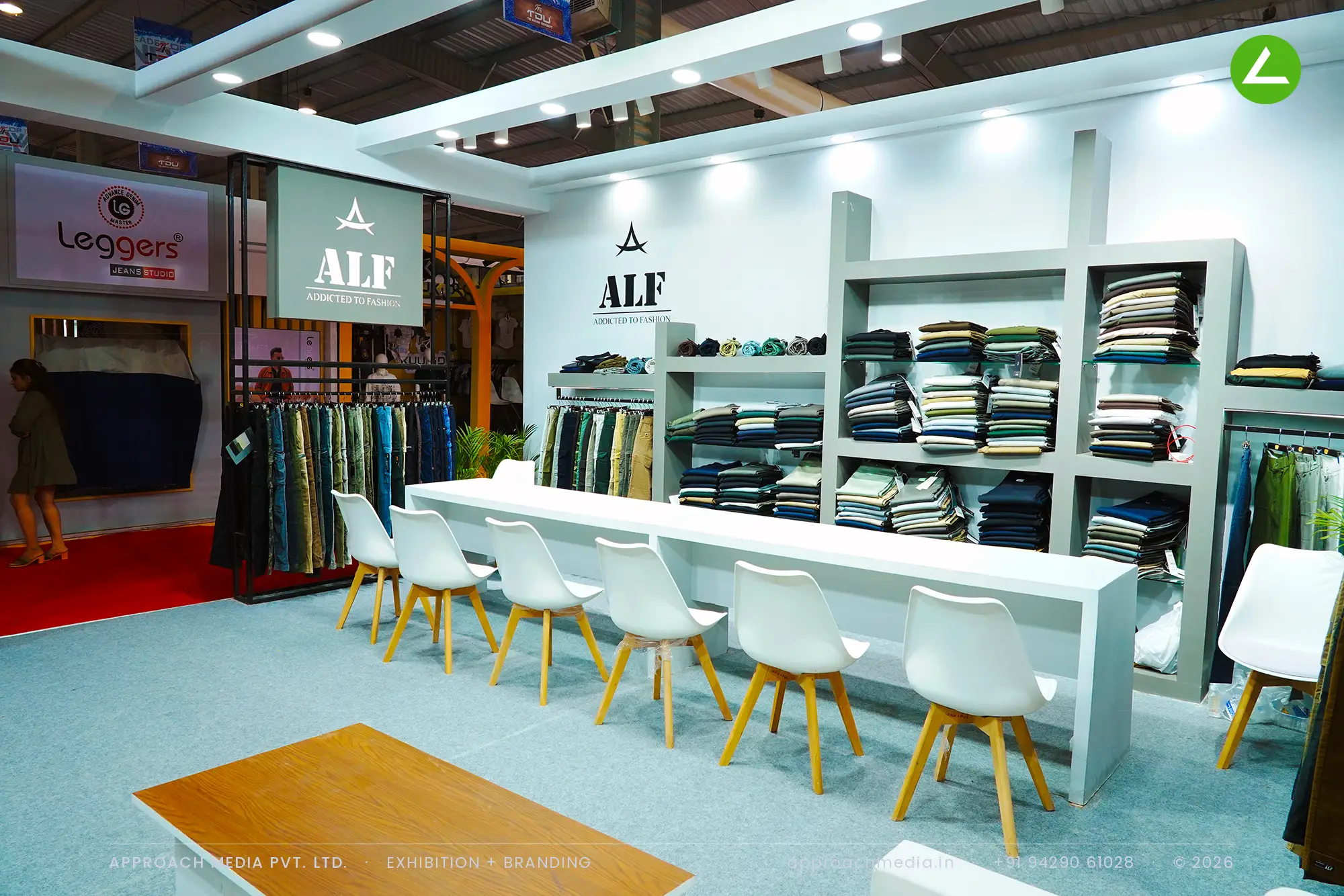 ALF Addicted to Fashion: 36 sqm Exhibition Stall Design at GGMA Garment Fair Gandhinagar — photo 4