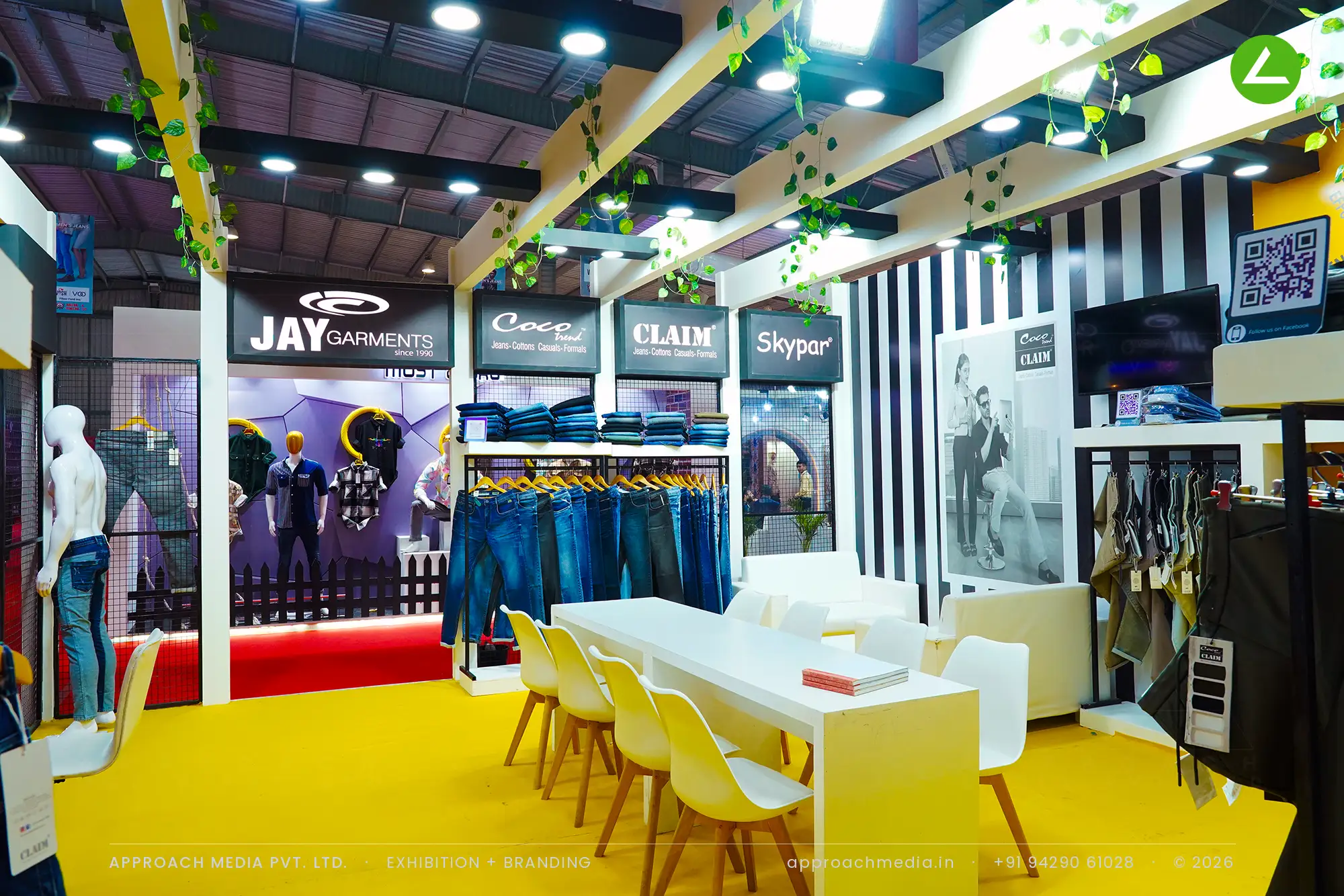 Jay Garments: 36 sqm Multi-Brand Exhibition Stall Design at GGMA Garment Fair Gandhinagar — photo 4
