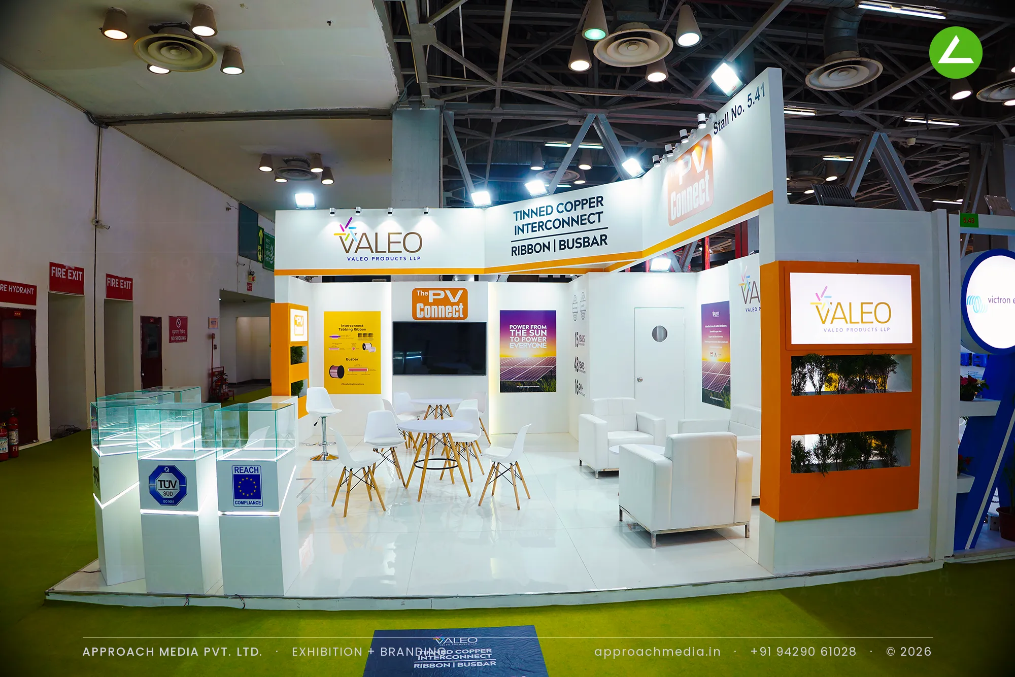 Valeo Products: a 36 sqm exhibition stall design at Renewable Solar Energy Expo, Greater Noida — photo 3