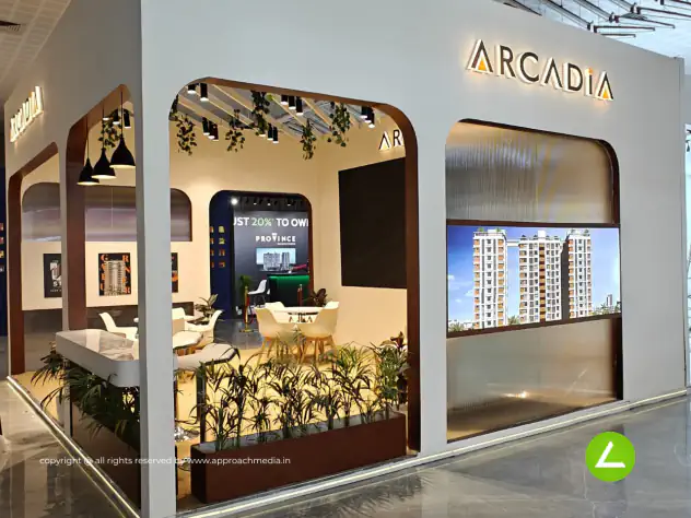 Real Estate Exhibition Stall Design at Ahmedabad Mirror Expo Ahmedabad — Arcadia 2024 — photo 2