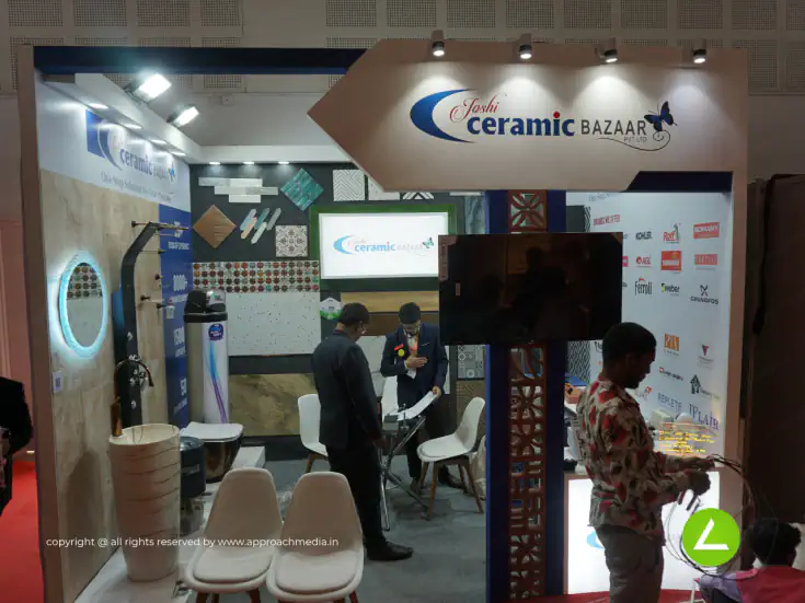 Ceramic Tiles Exhibition Stall Design at BNI Symposium Gandhinagar — Joshi Ceramic Bazaar 2024 — photo 2