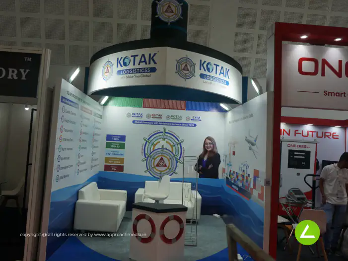 Logistics Exhibition Stall Design at BNI Symposium Gandhinagar — Kotak Logistics 2024 — photo 2