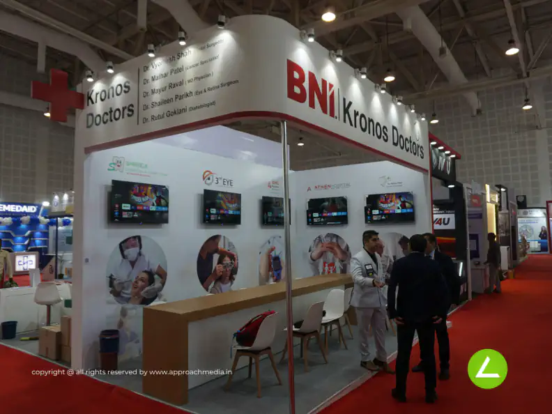 Medical Services Exhibition Stall Design at BNI Symposium Gandhinagar — Kronos Doctors 2024 — photo 2