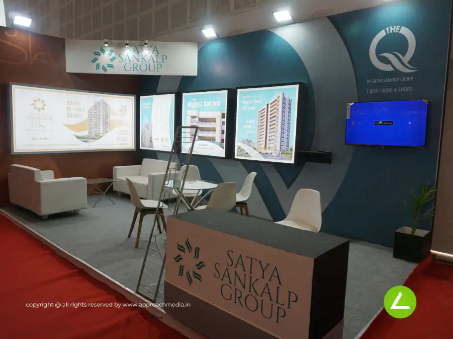 Property Developer Exhibition Stall Design at BNI Symposium Gandhinagar — Satya Sankalp Group 2024 — photo 2