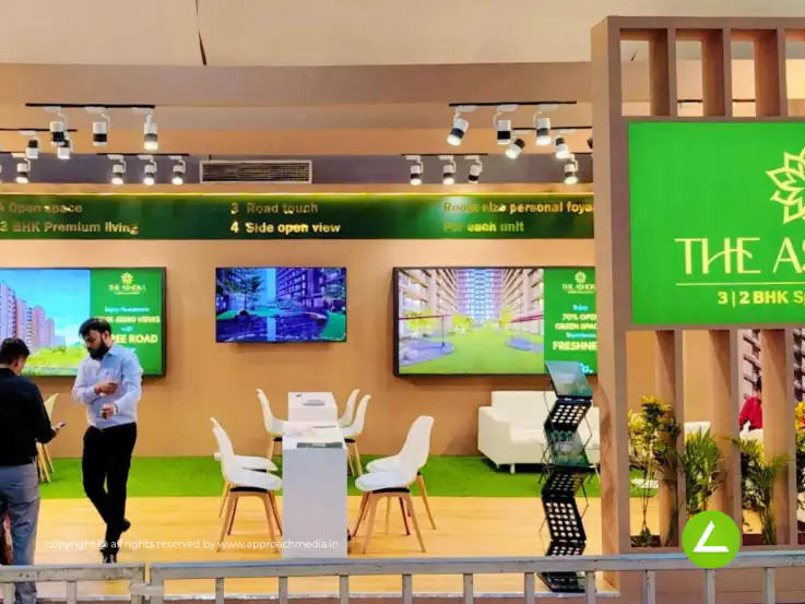 Luxury Real Estate Exhibition Stall Design at BNI Symposium Gandhinagar — Shyam Group 2024 — photo 3