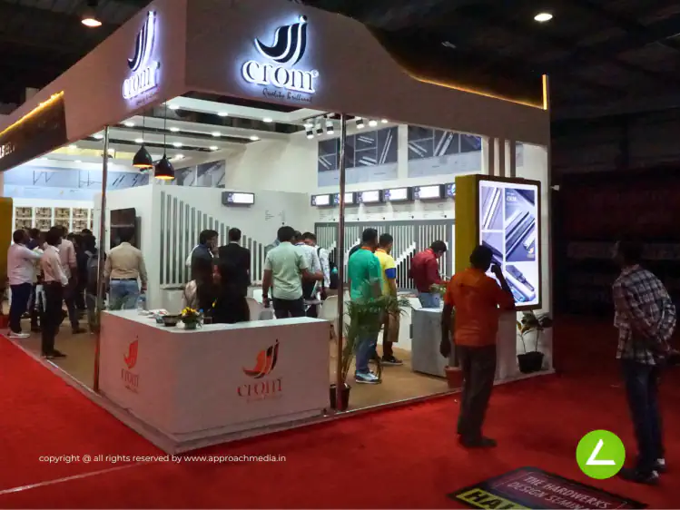 Hardware Fittings Exhibition Stall Design at HBLF Gandhinagar — Crom 2024 — photo 2