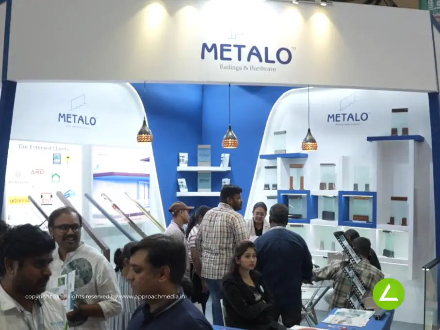Decorative Metal Exhibition Stall Design at IID Expo Hyderabad — Metalo 2024 — photo 4