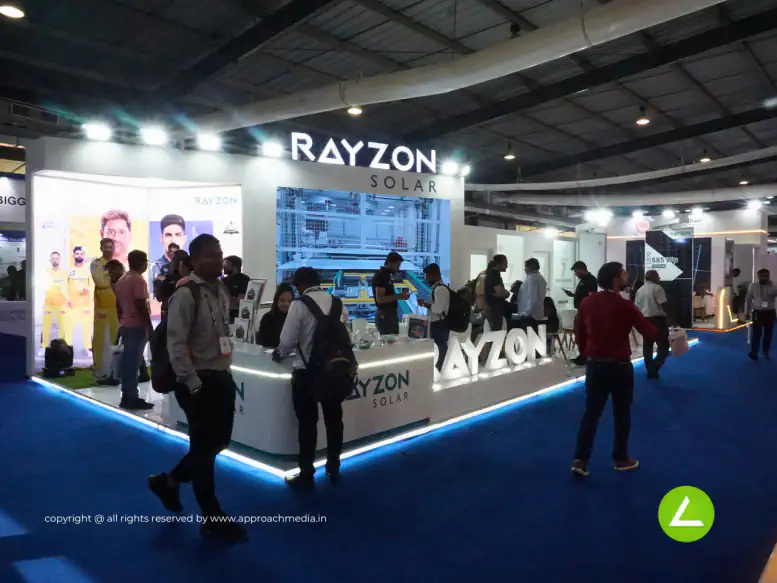 Solar Power Exhibition Stall Design at Intersolar Mumbai — Rayzon Solar 2024 — photo 2