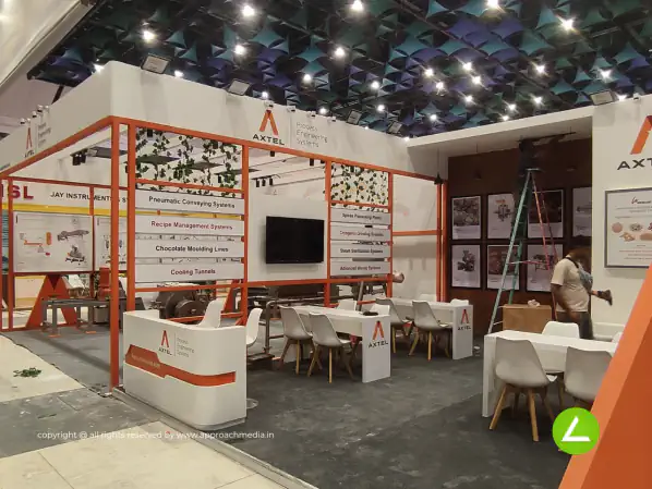 Food Machinery Exhibition Stall Design at InterFood Expo Dwarka Delhi 2024 — Axtel 2024 — photo 3