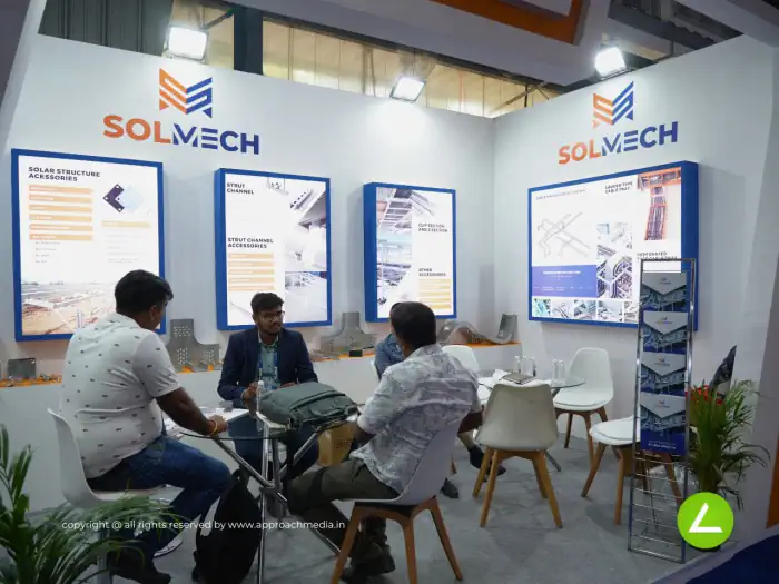 Solar Mounting Exhibition Stall Design at Intersolar Mumbai — Solmech 2024 — photo 2