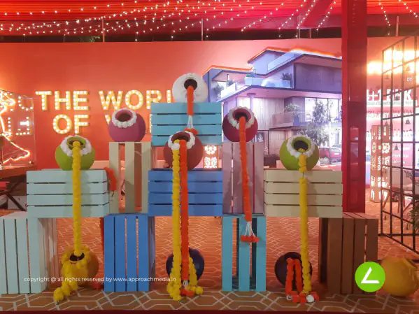 Real Estate Branding Exhibition Stall Design at Navratri Expo Ahmedabad — Samarth 2024 — photo 2