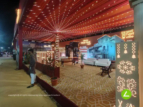 Real Estate Branding Exhibition Stall Design at Navratri Expo Ahmedabad — Samarth 2024 — photo 4