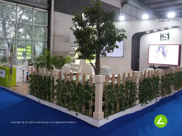 Pharma & Cosmetics Exhibition Stall Design at Pharmatech 2024 Gandhinagar — Kavit 2024 — photo 2