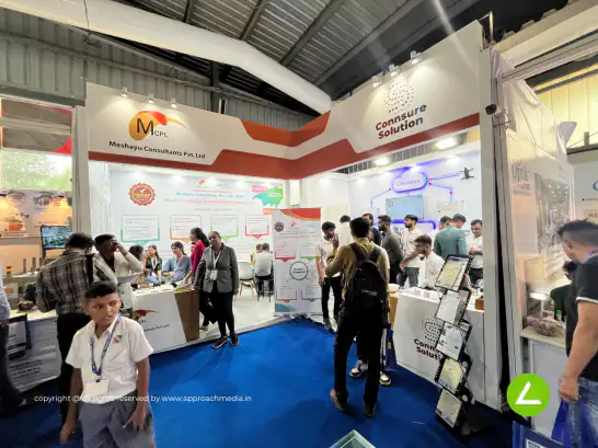 Business Consultancy Exhibition Stall Design at Pharmatech 2024 Gandhinagar — Meshayu Consultants 2024 — photo 2