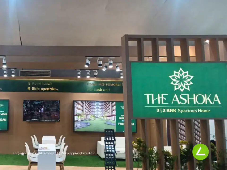 Real Estate Exhibition Stall Design at Vastral Property Show Ahmedabad — The Ashoka 2024 — photo 2