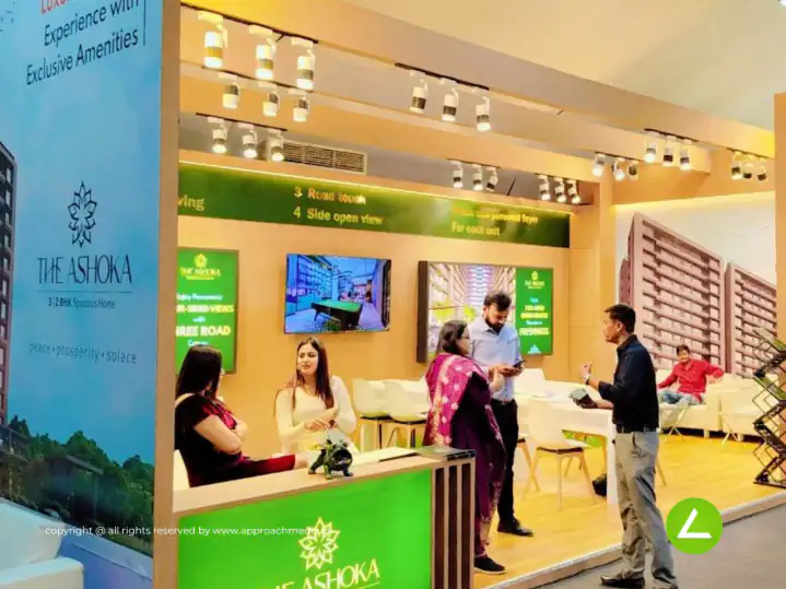 Real Estate Exhibition Stall Design at Vastral Property Show Ahmedabad — The Ashoka 2024 — photo 4