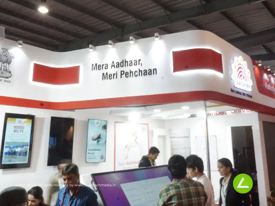 Government Initiative Pavilion Exhibition Stall Design at Vibrant Gujarat Gandhinagar — Aadhar 2024 — photo 4