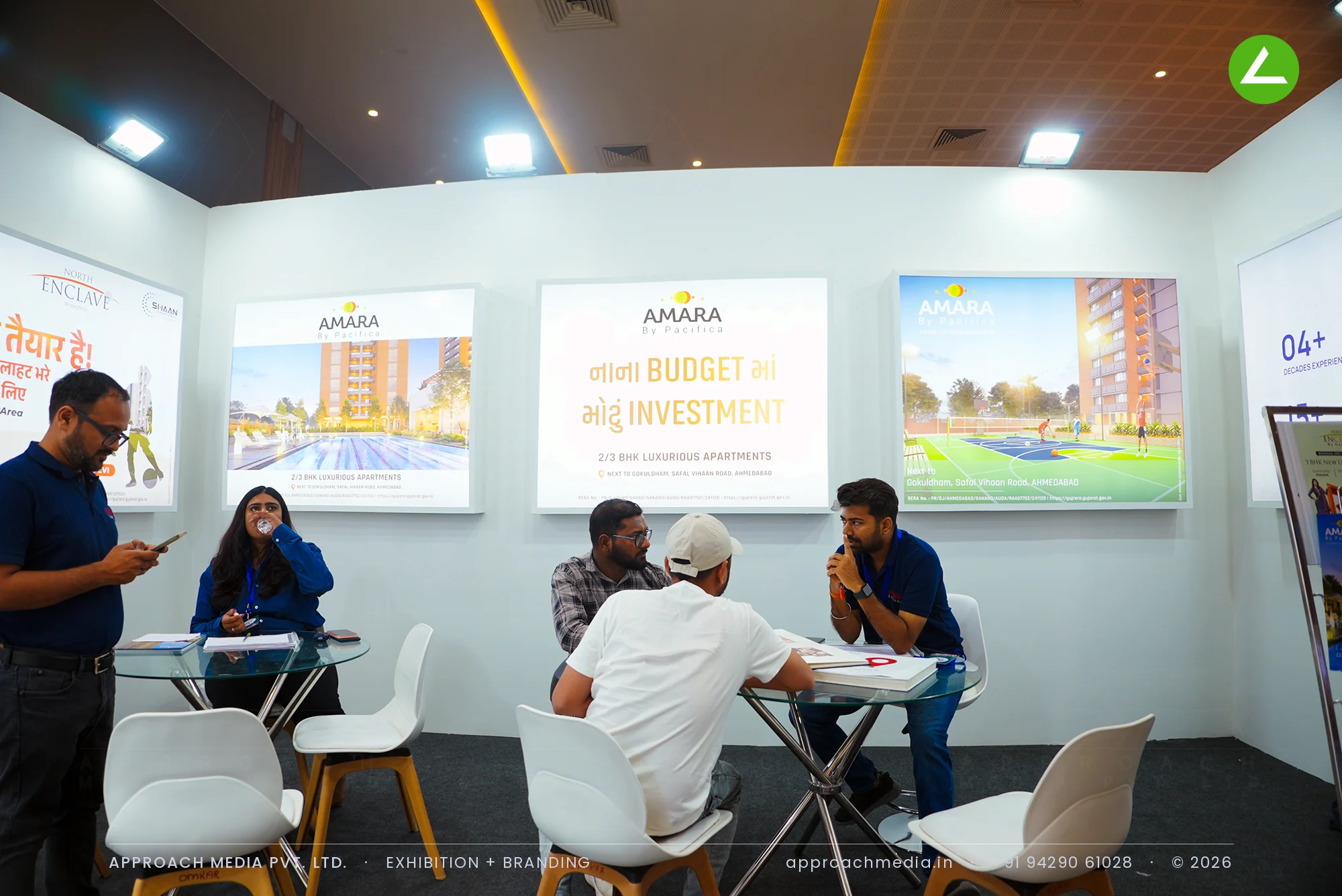 Pacifica Companies: exhibition stall design at Ahmedabad Mirror Property Expo, Ahmedabad — photo 3