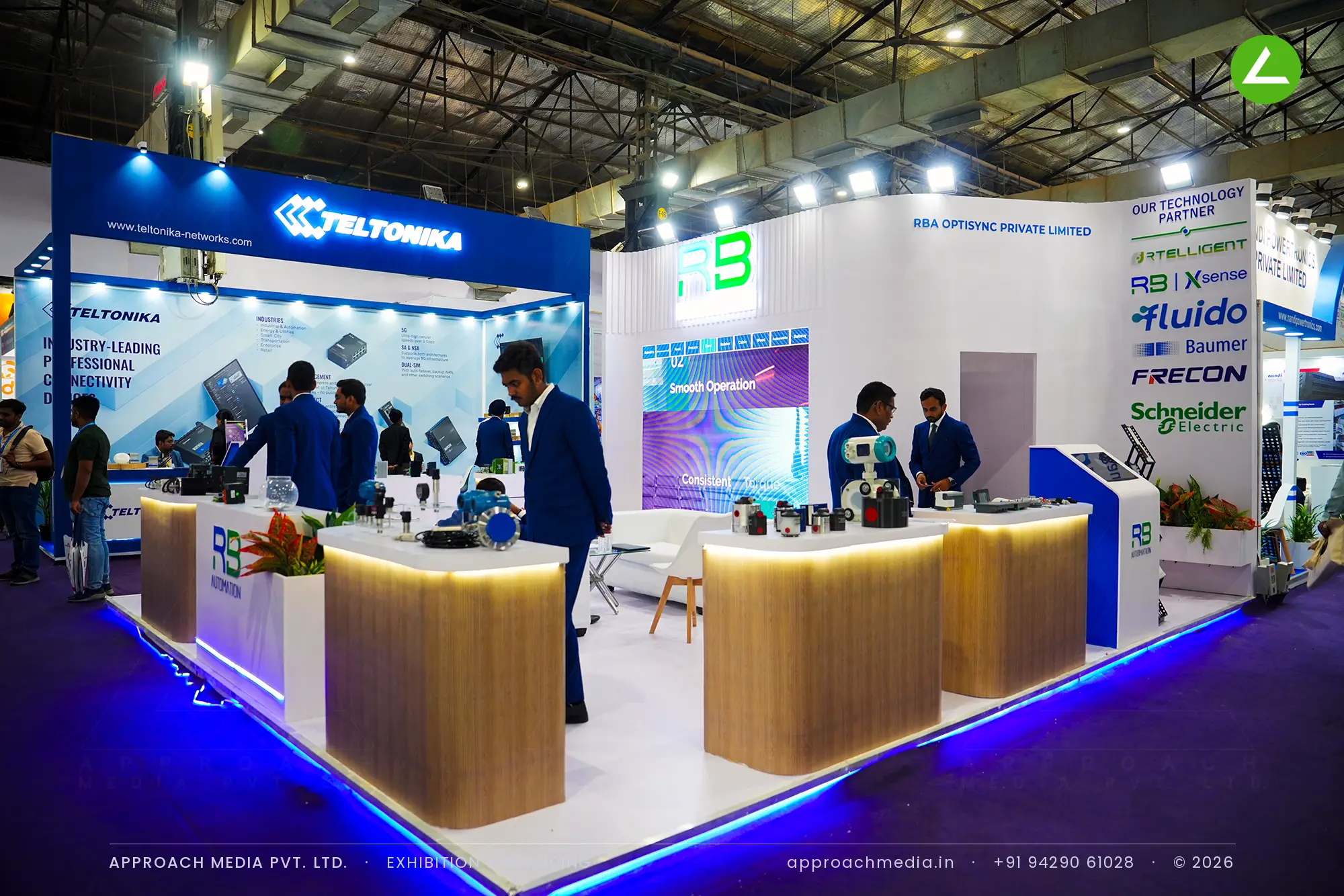 RB Automation: 3-side-open exhibition stall design at Automation Expo Mumbai — photo 3