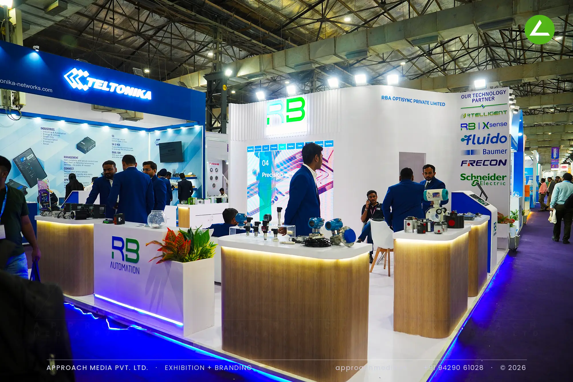 RB Automation: 3-side-open exhibition stall design at Automation Expo Mumbai — photo 4