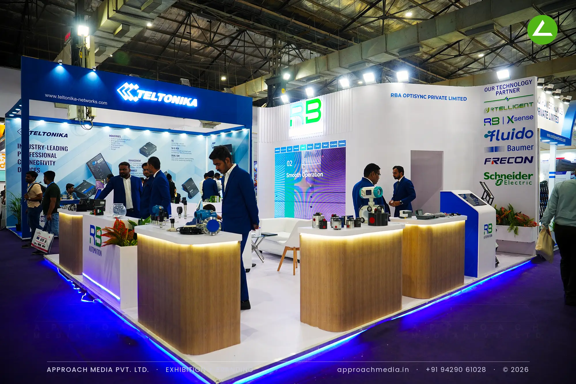 RB Automation: 3-side-open exhibition stall design at Automation Expo Mumbai — photo 2