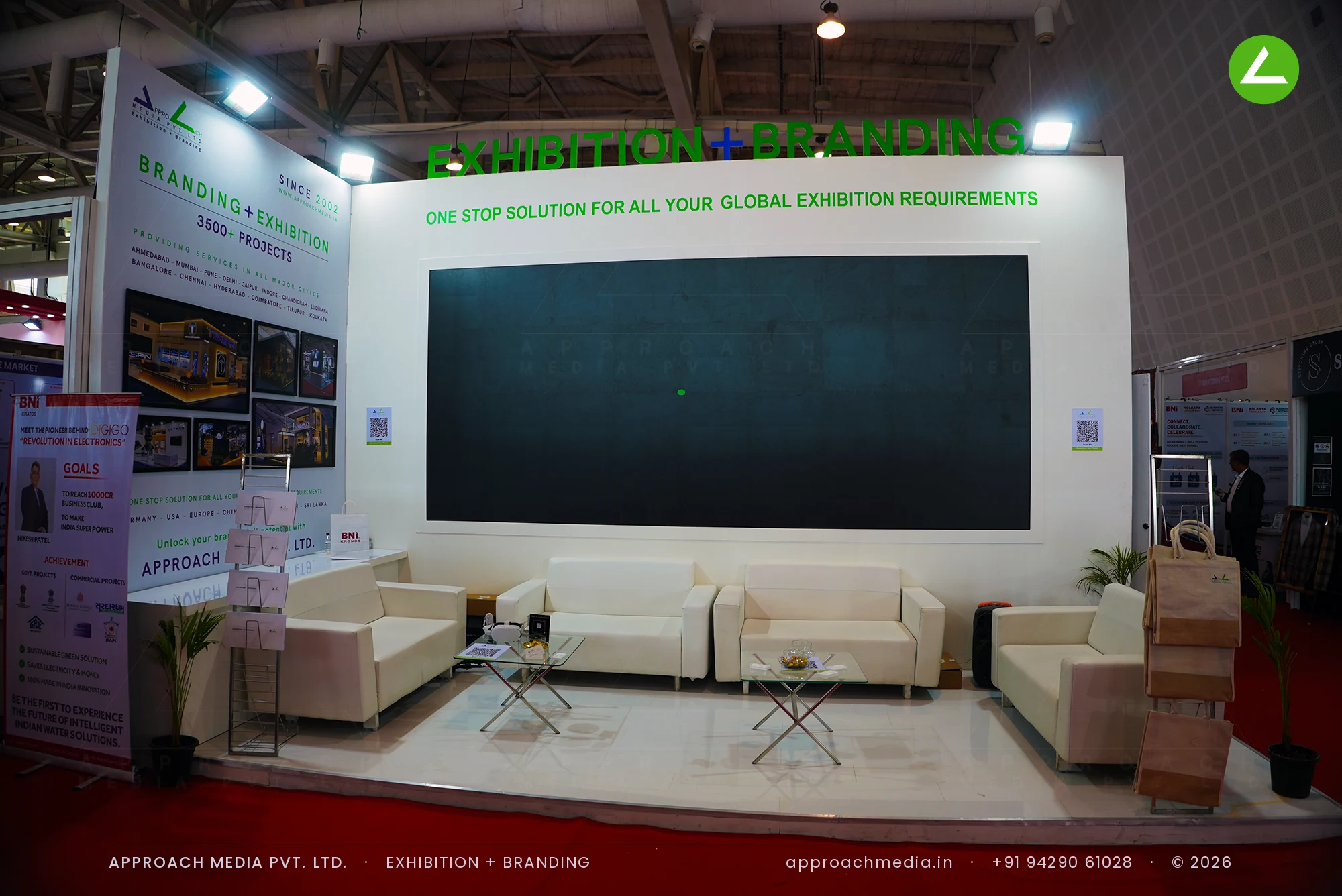Approach Media's own exhibition stall design at BNI Symposium, Gandhinagar — photo 2