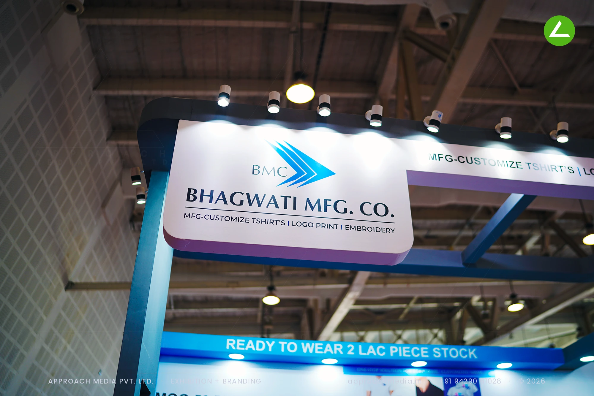 Bhagwati Mfg Co Apparel Stall: Exhibition Stall Design at BNI Symposium Gandhinagar — photo 3