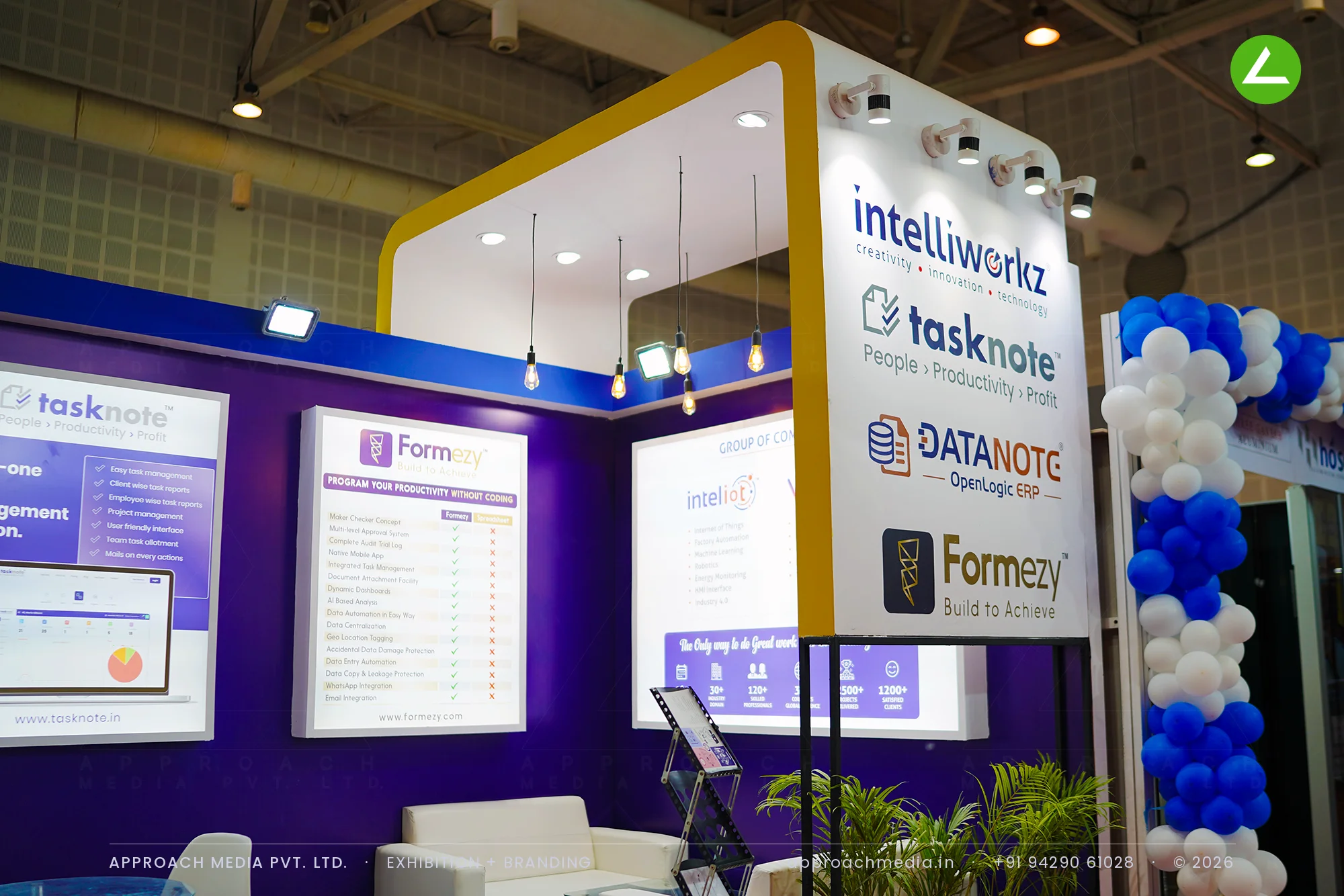 Intelliworkz 36 sqm Exhibition Stall Design at BNI Symposium, Gandhinagar — photo 2
