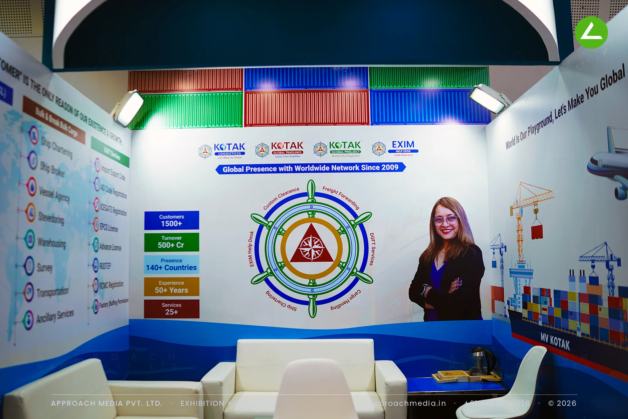 Kotak Loggisticss: 9 sqm Exhibition Stall Design at BNI Symposium Gandhinagar — photo 3