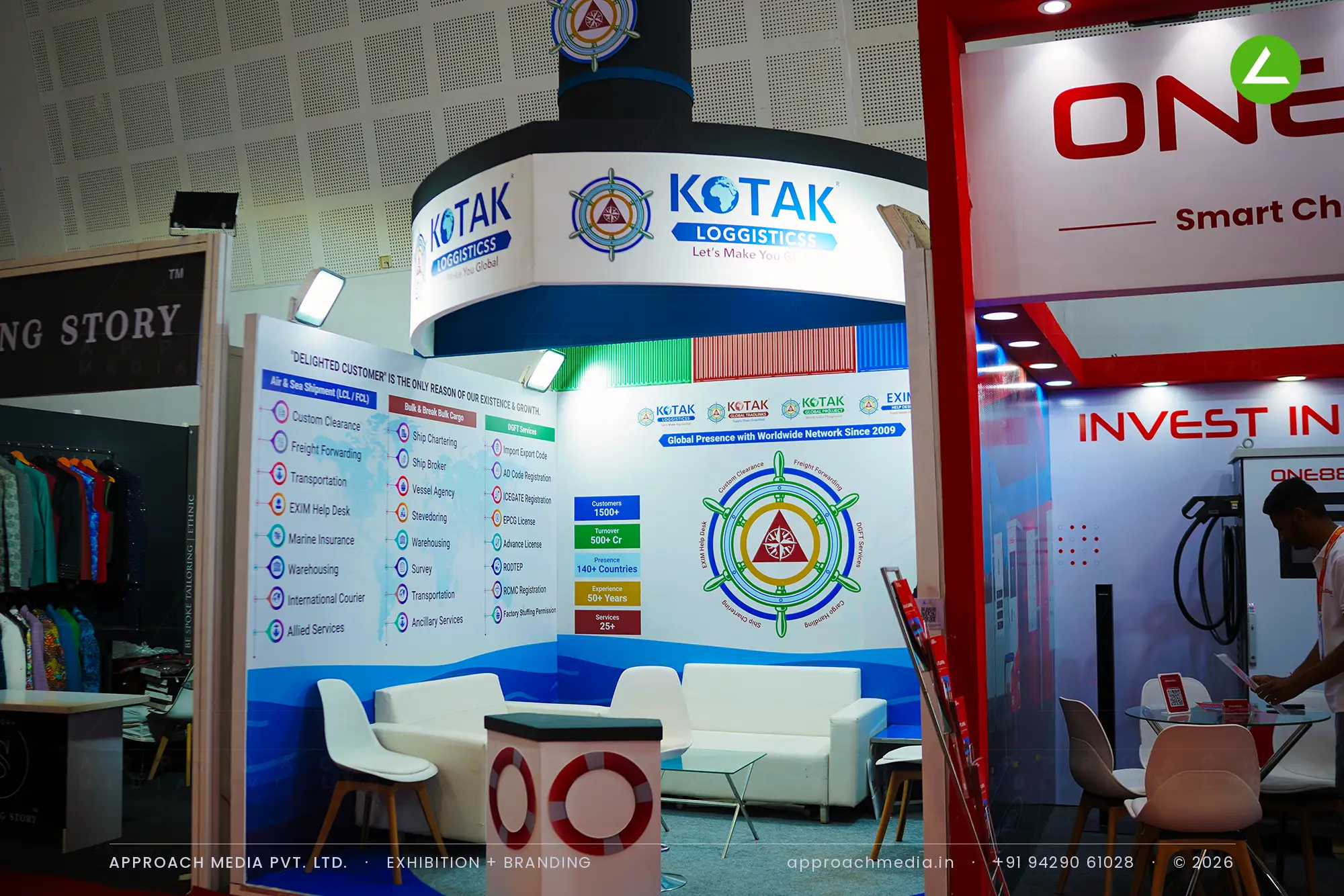 Kotak Loggisticss: 9 sqm Exhibition Stall Design at BNI Symposium Gandhinagar — photo 2