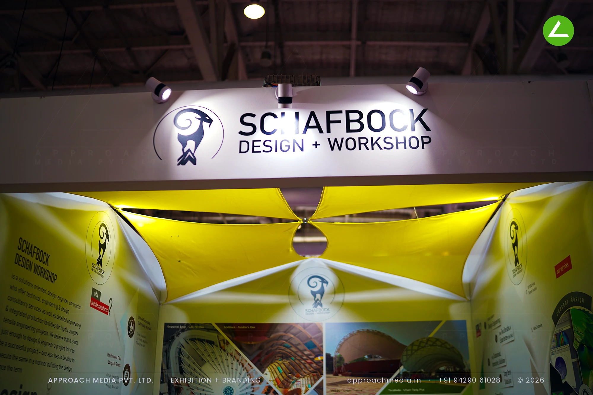 Schafbock Design + Workshop Tensile Exhibition Stall Design at BNI Symposium Gandhinagar — photo 3