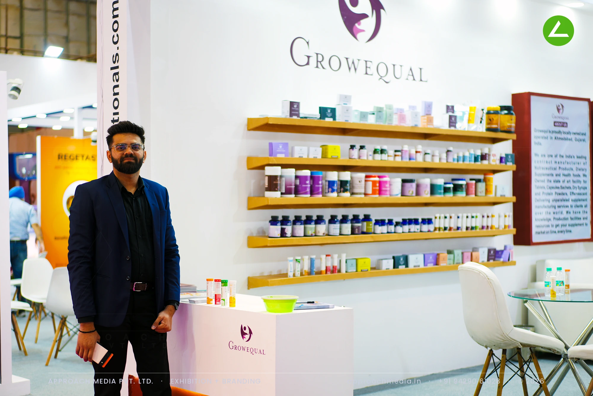Dev International at CosmoHome 2024: Shelf-Led Exhibition Stall Design in New Delhi — photo 4