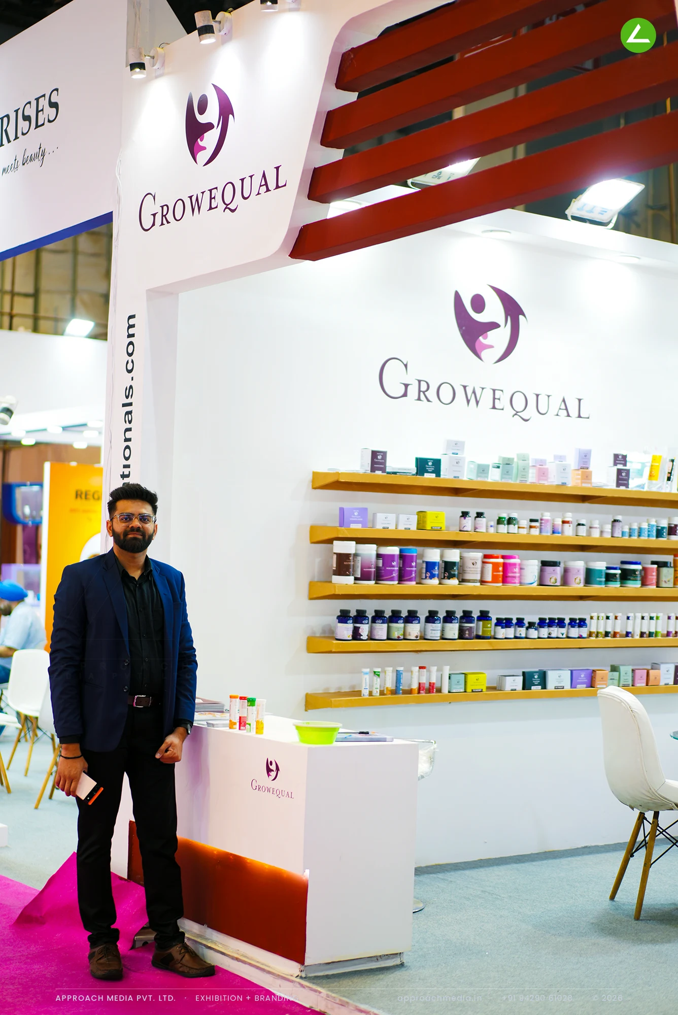 Dev International at CosmoHome 2024: Shelf-Led Exhibition Stall Design in New Delhi — photo 3