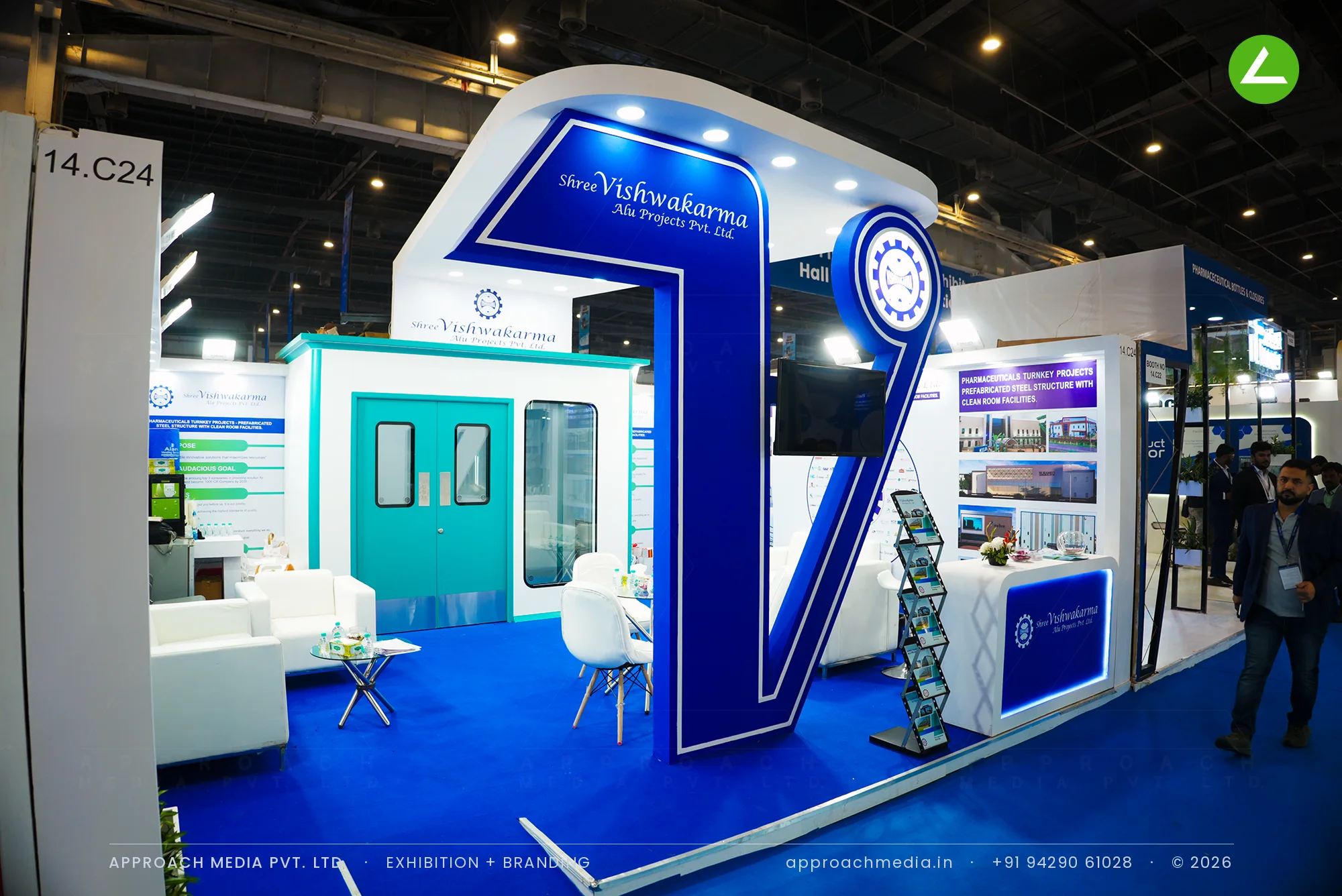 Clean-Room Hardware on Show: Shree Vishwakarma Exhibition Stall Design at CPHI Greater Noida — photo 3