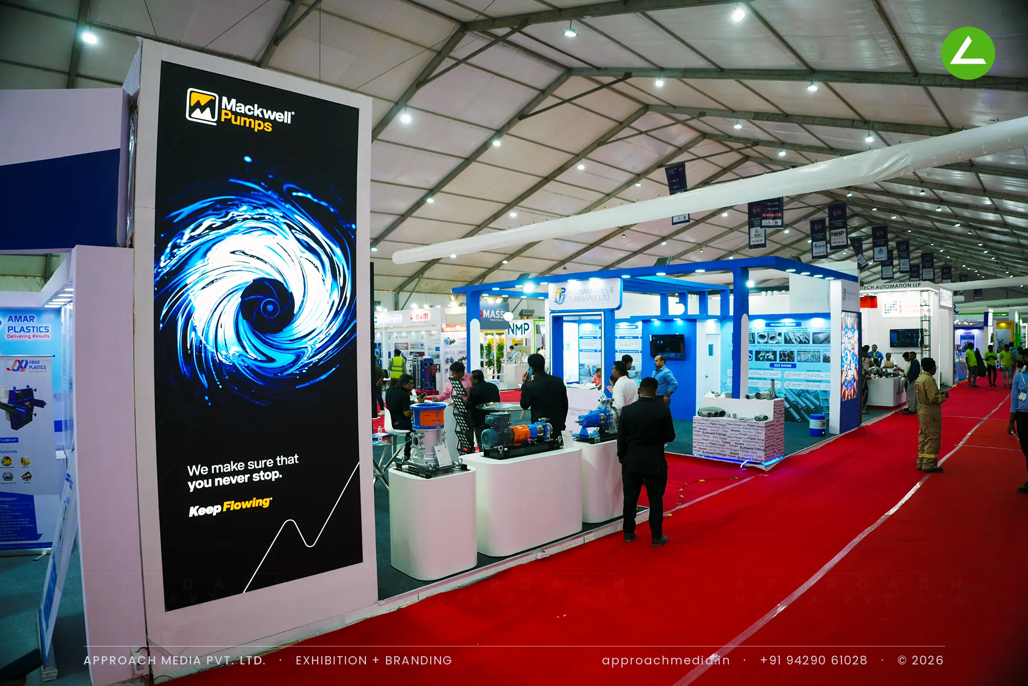 Mackwell Pumps: 24 sqm Exhibition Stall Design at Dahej Industrial Expo, Dahej 2024 — photo 3