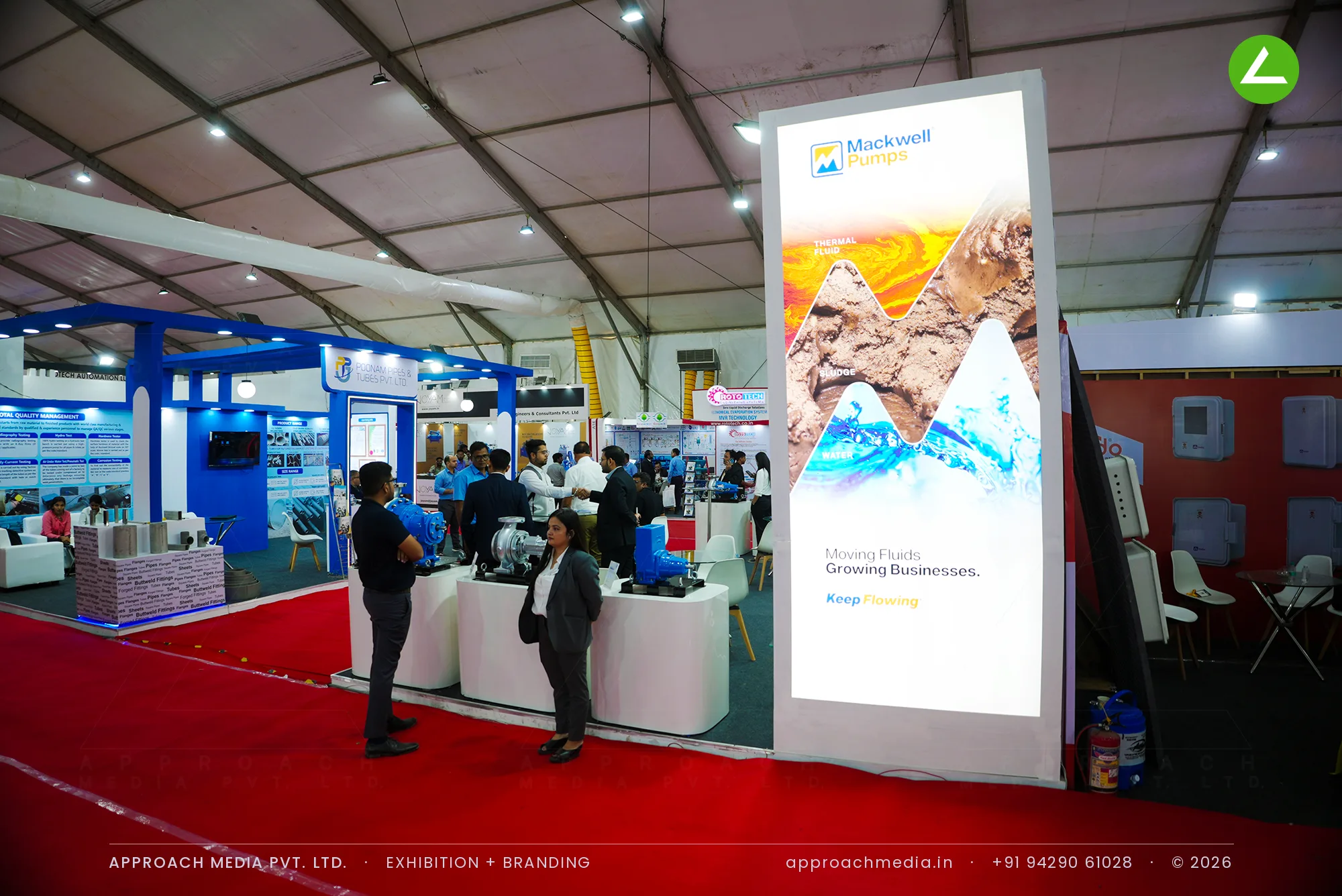 Mackwell Pumps: 24 sqm Exhibition Stall Design at Dahej Industrial Expo, Dahej 2024 — photo 4
