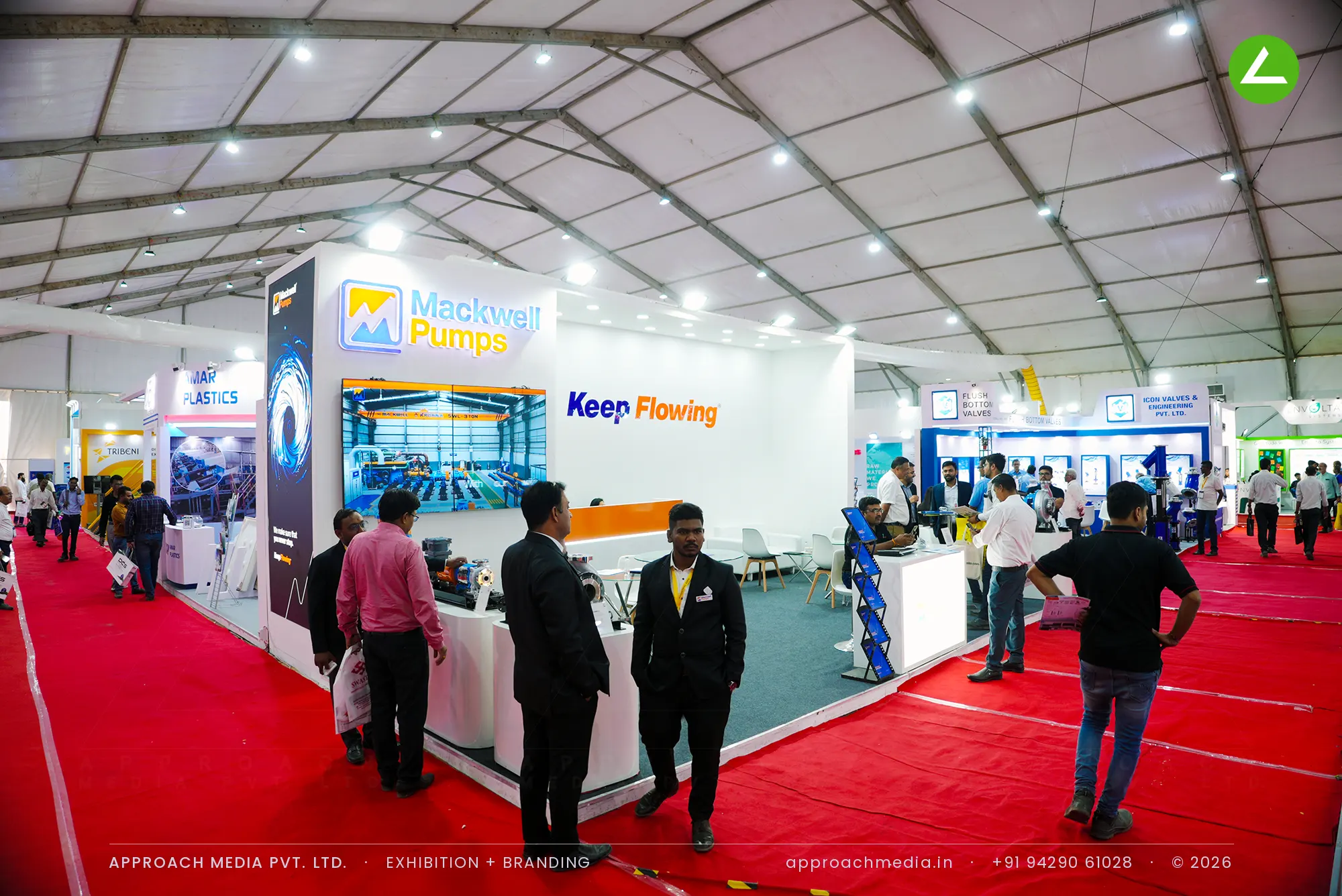 Mackwell Pumps: 24 sqm Exhibition Stall Design at Dahej Industrial Expo, Dahej 2024 — photo 2