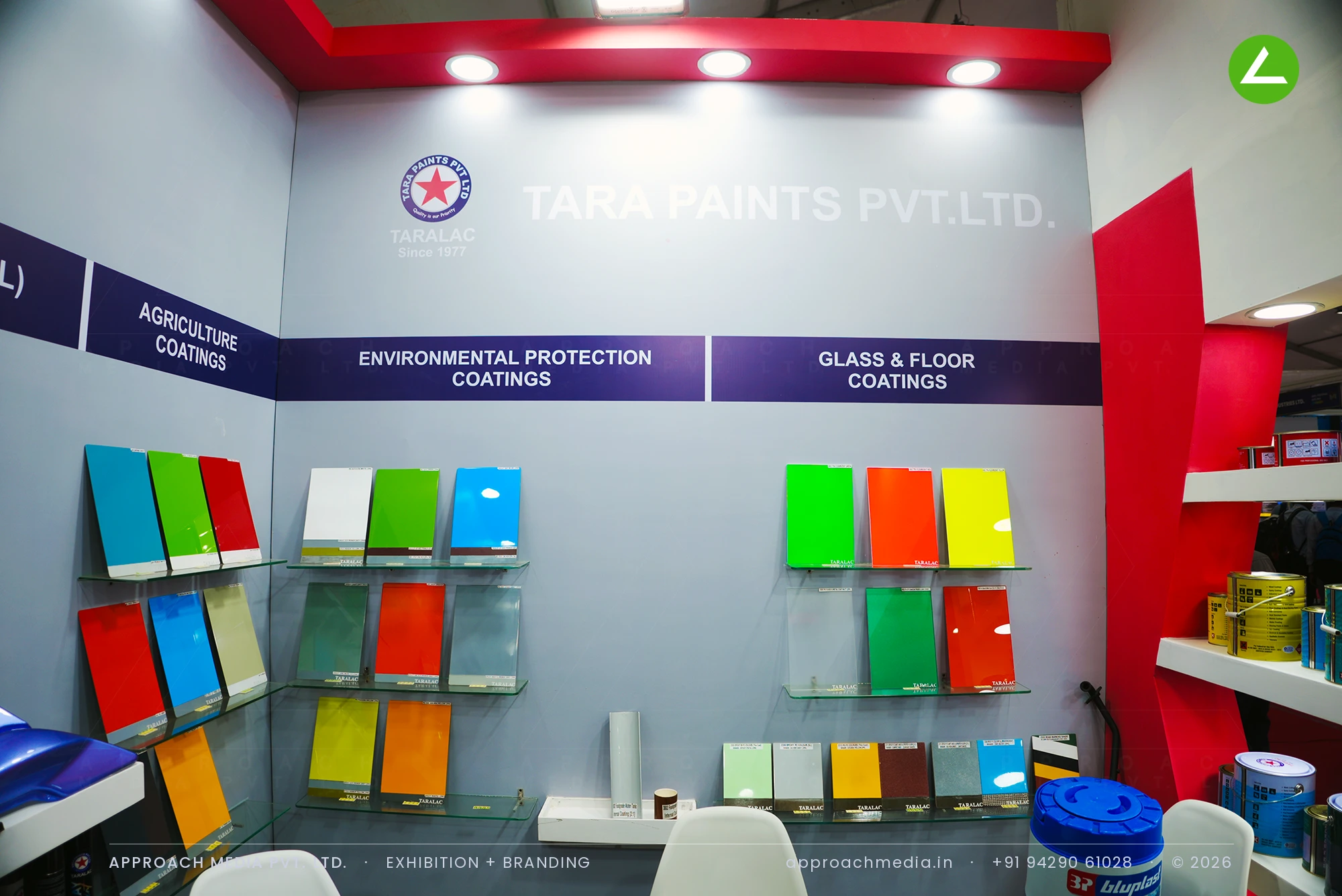 Taralac at Dahej Industrial Expo: Colour-Led Exhibition Stall Design in 18 sqm, Dahej 2024 — photo 3
