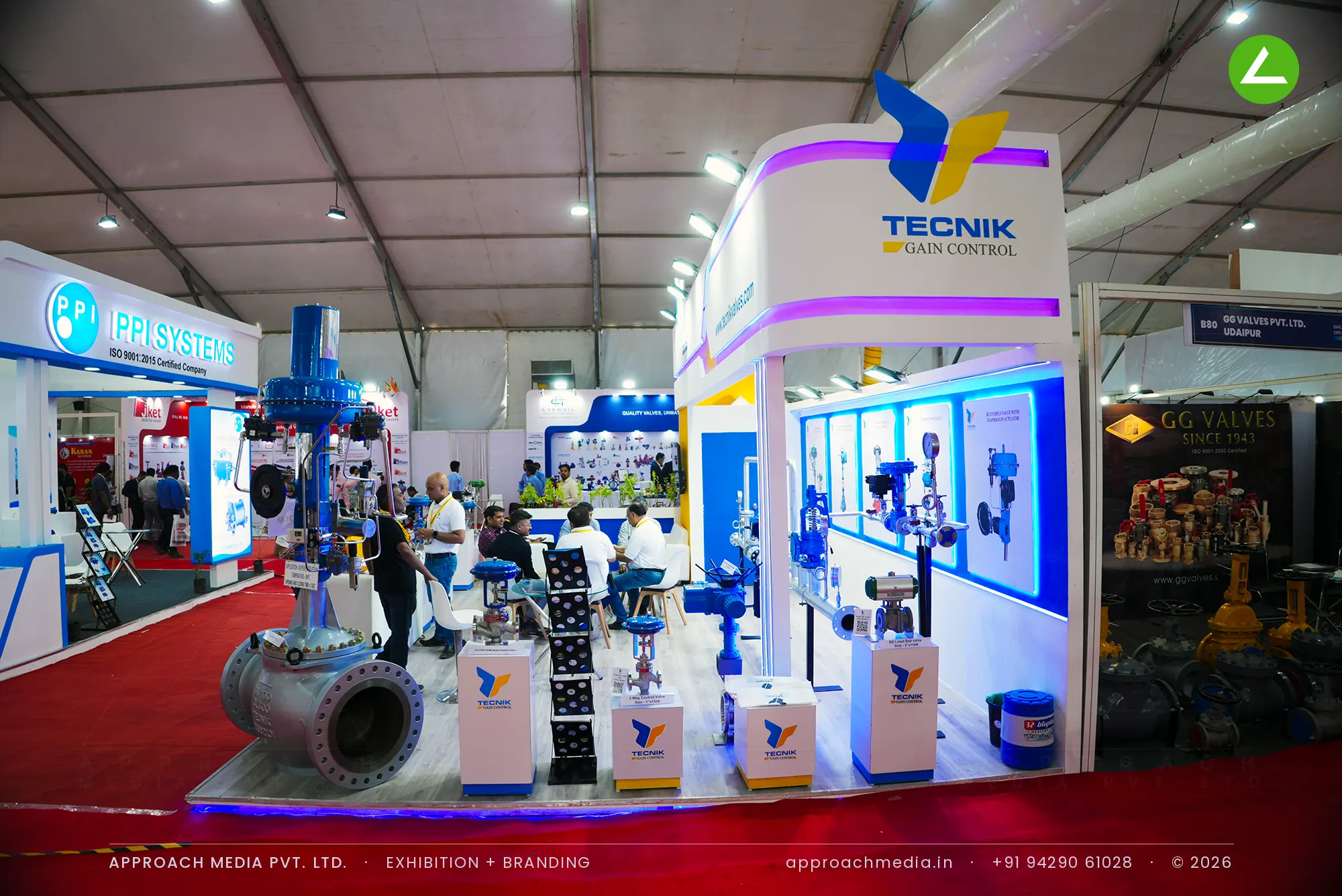 Tecnik Gain Control: Valve-Led Exhibition Stall Design at Dahej Industrial Expo, Dahej — photo 3