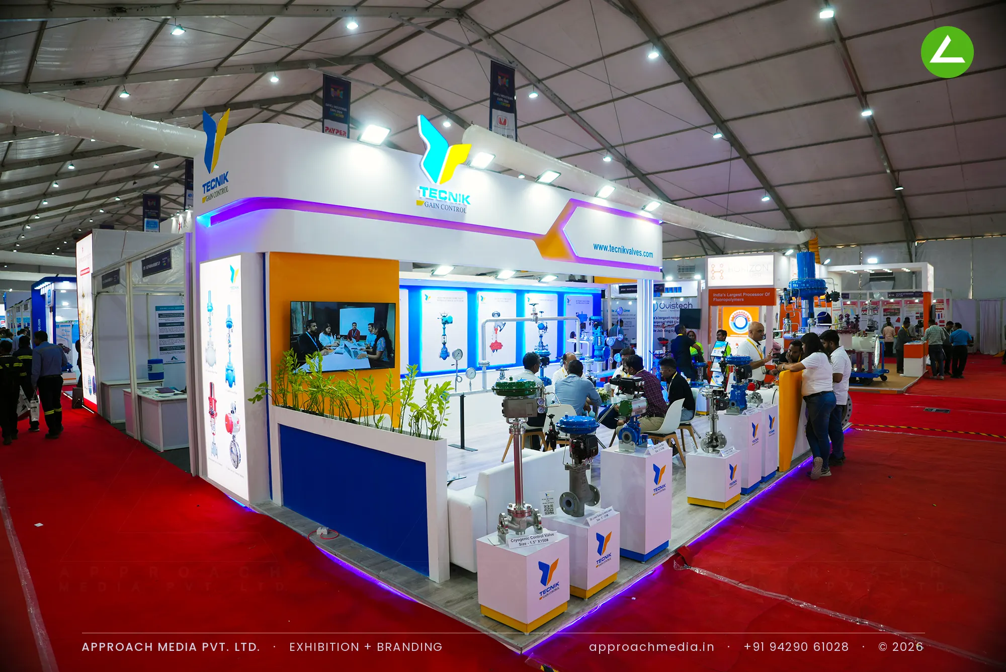 Tecnik Gain Control: Valve-Led Exhibition Stall Design at Dahej Industrial Expo, Dahej — photo 2