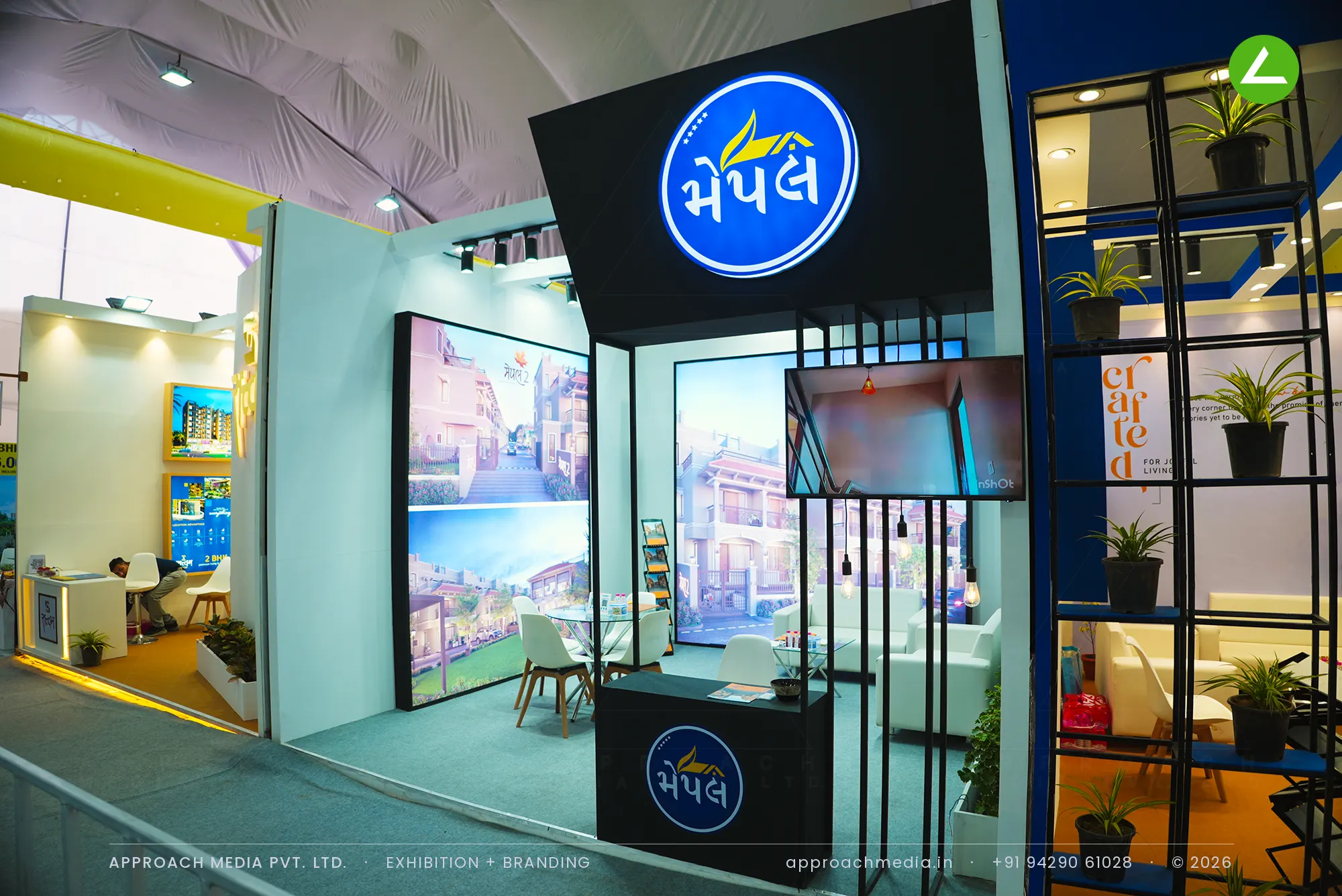 Maple's 16 sqm Stand: Exhibition Stall Design at Divya Bhaskar Property Show Narol Ahmedabad — photo 4