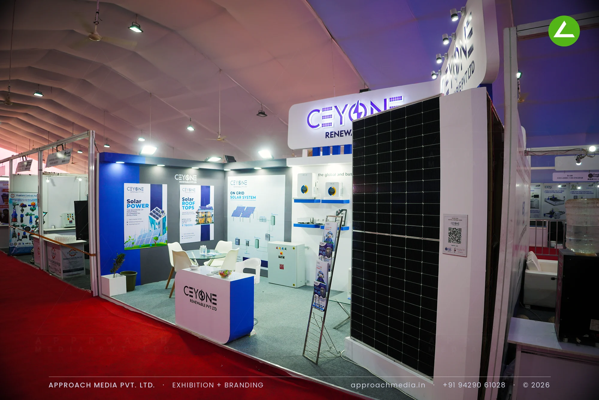 Ceyone Renewable Pvt Ltd: Exhibition Stall Design at EngiExpo Ahmedabad, 2024 — photo 3